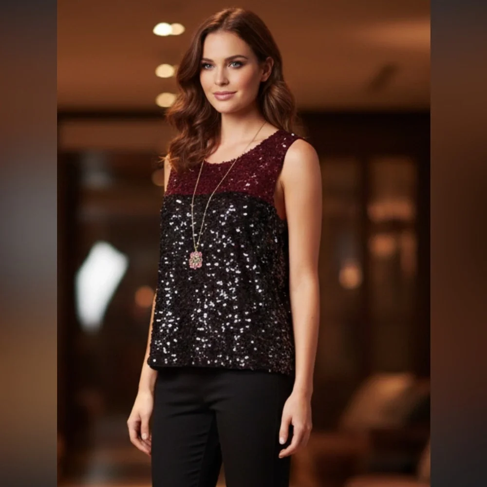 J. Crew Sequined Top